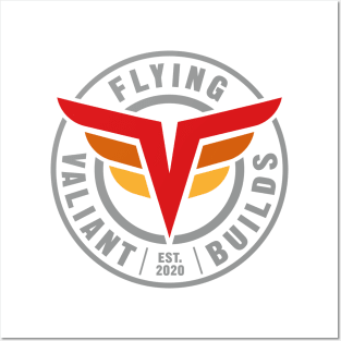 Flying Valiant Builds (Full Color - White) Posters and Art